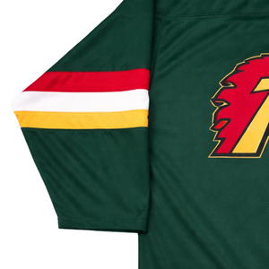 Camiseta de Hockey sobre Hielo Sublimada Verde Personalizada, Uniforme de Hockey Profesional, Transpirable, para Hombre, Ropa Deportiva Lista para el Juego - Product Image 4