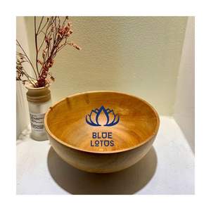 BEST SELLER 2026 Wooden Bowl Solid Wood Serving Bowl for Salad Serving and Decorative Food Display in Kitchen Use - Product Image 1