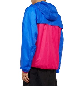 High Quality Sportswear Cycling Running Men's Color <b>Block</b> Windbreaker Jackets Casual Mesh Lining Lightweight Jacket For Men - Product Image 2