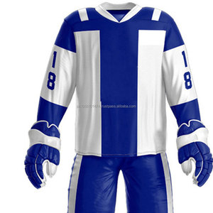 Servicio OEM Personalizado, Camisetas de Hockey sobre Hielo, Uniforme Canadiense de Hockey sobre Hielo para Hombre, 100% Poliéster, Absorbe la Humedad - Product Image 6