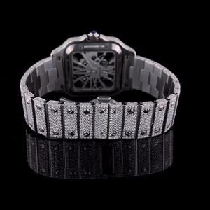 Relojes de Hombre Personalizados con Diamantes Moissanite VVS Color D, Estilo Hip Hop, con Incrustaciones de Diamantes, Probador de Diamantes Incluido - Product Image 2