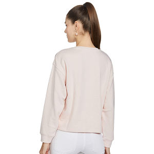 Sudaderas de Felpa 100% Algodón para Mujer, Bordadas con Logotipo Personalizado, Diseño Urbano con Hombros Caídos, Venta al Por Mayor - Product Image 2