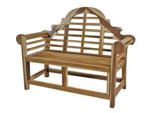 Banco de silla de jardín de madera de teca clásica Acacia eucalipto Patio de madera maciza para exteriores Diseño moderno de 2 plazas para gimnasio y parque - Product Image 4