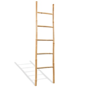 Escaleras de bambú natural para biblioteca en casa, precio económico, artículos para el hogar hechos a mano, escalera natural de alta calidad - Product Image 3