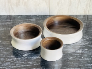 Bol à fruits moyen de luxe en bois de manguier brun écologique, vaisselle de cuisine, décoration pour la maison et les restaurants, vente en gros en Inde - Product Image 4