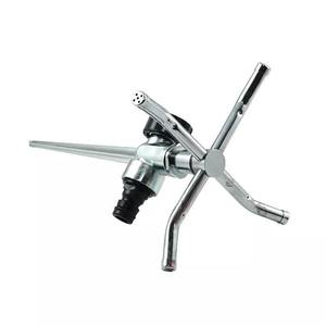 ระบบชลประทานสนามหญ้าแบบหนัก ทนทาน หัวฉีดหมุนได้สี่ทิศทาง พร้อมเสาปักดินโลหะผสมสังกะสี อุปกรณ์รดน้ำ - Product Image 6