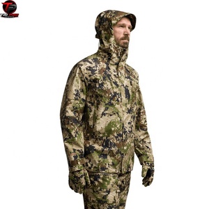 Veste de chasse d'hiver à capuche camouflage haut de gamme, imperméable, coupe-vent, chaude, softshell, camouflage personnalisé pour hommes - Product Image 4