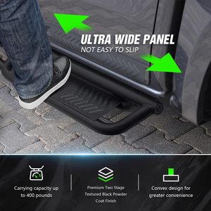 Estribos Laterales Reforzados para 4Runner, <span class=keywords><strong>RAM</strong></span> 1500, Chevy Colorado/GMC Canyon Crew Cab (4 Puertas) 2010-2026, Diseño de Dos Escalones - Product Image 6