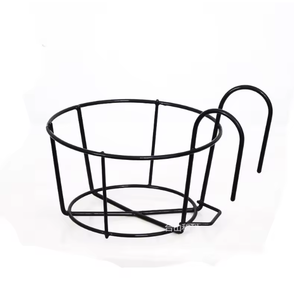 Soporte Metálico para Macetas Colgantes, Cesta para Plantas en Barandilla de Balcón, Soporte de Hierro para Plantas, Estante para Macetas de Jardín Exterior - Product Image 2