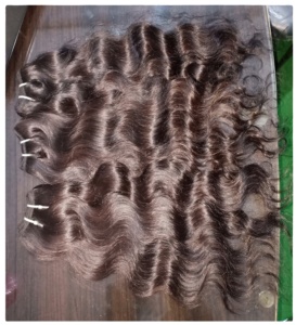 Alta calidad Indio crudo sin procesar Afro Kinky Straight Tape Loose Deep Wave Bundle Las mejores extensiones de cabello humano para mujeres negras - Product Image 1