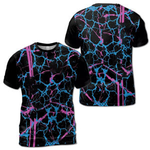 T-shirt à manches courtes pour homme, imprimé photo loup hurlant sur lune et ciel nocturne, col rond, coupe décontractée, respirant, en polyester tricoté - Product Image 5