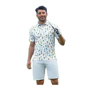 Camiseta polo de algodón grueso de gran tamaño con estampado a color, diseño personalizado a la moda, talla grande, estilo casual y elegante para hombre. - Product Image 1