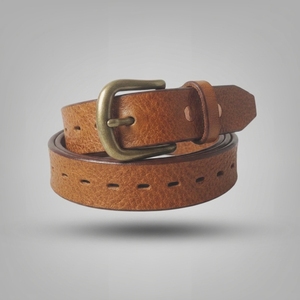 C Hot Selling Exotic Leather <b>Belt</b> <b>Vintage</b> Fashion Pin Buckle Leather <b>Belt</b> Wholesale OEM Premium Full Grain Leather <b>Belts</b> - Product Image 5