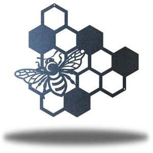 Panneau mural en métal original pour un intérieur élégant, sculpture murale moderne en fer, décoration suspendue au mur - Product Image 4