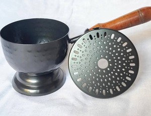 Brûleur à Bakhoor en métal Madkhan avec poignée et couvercle en bois, brûleur à encens noir pour Oud Loban et parfums - Product Image 5