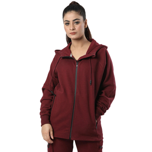 Ladies Hooded Tracksuits Oversized Cotton Fleece 2 Piece Pants Set Customized Tracksuit for Women Wholesale Women Tracksuits - Product Image 4