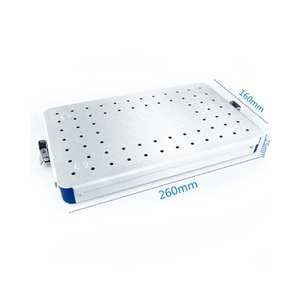 1 ensemble de plateaux de stérilisation en alliage d'aluminium argenté pour instruments chirurgicaux, boîte à instruments de qualité médicale pour autoclave - Product Image 2