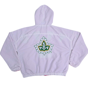 AKA Reversible Pink White Windbreaker <b>Women</b> <b>Lightweight</b> <b>Jacket</b> Dual Color Sorority Apparel Casual Premium Outerwear - Product Image 3