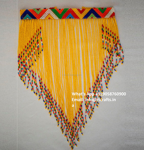 Colección de alta calidad, collar trenzado de cuentas de Vidrio colorido, collar gargantilla de cuentas de vidrio para niñas nativas africanas - Product Image 3