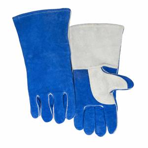Gants de soudage en cuir de vachette pleine fleur, haute qualité, résistants à l'abrasion, pour la lutte contre les incendies, la construction, le barbecue, durables - Product Image 1