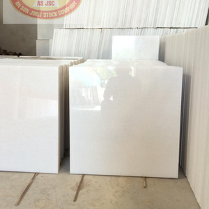 Dalle de marbre blanc vietnamien de qualité supérieure, pierre naturelle polie 24x24, design moderne pour comptoirs et murs de hall d'hôtel - Product Image 4