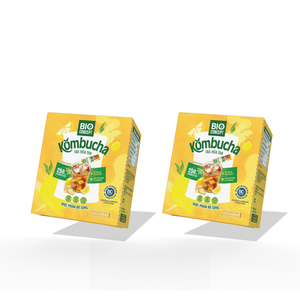 Bebida Energética en Polvo de Alta Calidad, Soluble en Agua, en Sobres, Kombucha, Jengibre, Té de Miel - Product Image 1