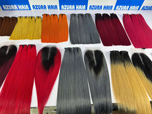 En gros Frontal/Closure Cheveux Humains Remy Naturels Lisses Baguette Double Trame Faite à la Machine du Vietnam - Product Image 5