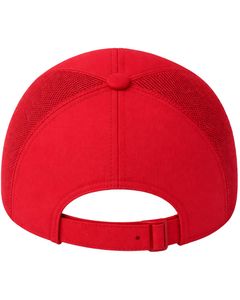 Men Red <b>Mesh</b> Panel Sports Cap Breathable Lightweight Adjustable Summer Running Training Outdoor Baseball Hat For Men Use - Product Image 3