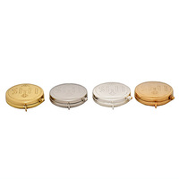 Pyx en laiton gravé IHS |   Pyx de communion en or et argent pour les hosties eucharistiques – Export Corporation
