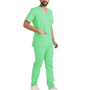 Conjunto de Uniforme Médico para Mujer con Logotipo Personalizado - Blusa y Pantalón de Uniforme Médico 100% Algodón Tejido, Colores y Tallas Personalizables - Product Image 1