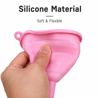 Entonnoir en silicone pliable épaissi pour le remplissage de bouteilles, outil de cuisine mini portable résistant à la chaleur, entonnoir pour bocaux, vente en gros, personnalisation OEM