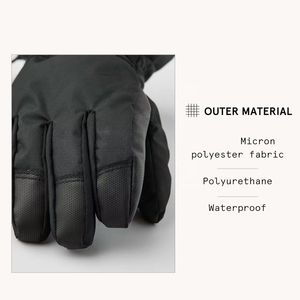 High Quality Leather Electrical Heated Men's <b>Ski</b> Gloves Wholesale Custom Waterproof Windproof Winter Snowboard Mitts - Product Image 3