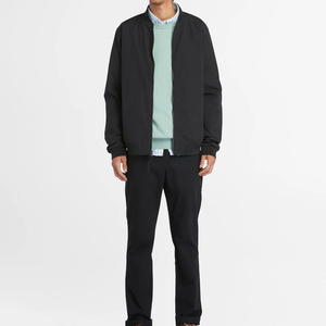 Hot Selling High Quality <b>Plus</b> <b>Size</b> Custom Winter <b>Men's</b> Nylon Stand Collar Front Bomber <b>Jacket</b> - Product Image 5