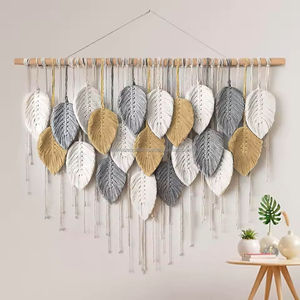 Moderna Decoración de Pared de Macramé Grande, Tapiz Boho de Algodón Hecho a Mano para Sala de Estar, Dormitorio, Apartamento, Decoración del Hogar - Product Image 2
