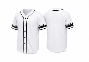 Camiseta de Béisbol Personalizada Verde Oscuro con Ribete Dorado, Bordada, Manga Corta, Unisex, Absorbe la Humedad, Corte Regular, Cuello en V, Verano, con Botones - Product Image 4