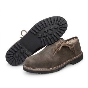 Chaussures de marche vintage pour hommes en PU marron imperméables et légères, à bout rond, à lacets, baskets décontractées pour l'automne - Product Image 3
