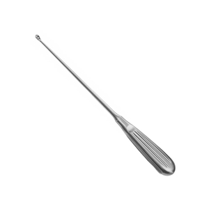 Curette droite 180 mm en acier inoxydable, instrument chirurgical, poignée ergonomique, largeur 6,8 mm, réutilisable, non stérile - Product Image 4