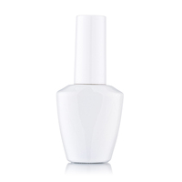 Vente en gros de flacons en verre vides pour vernis à ongles de 13 ml, flacon ovale pour vernis gel UV avec pinceau, emballage cosmétique pour manucure gel