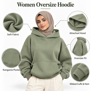 High Quality <b>Women</b> Oversize <b>Hoodie</b> Features Durable Material Relaxed Shape And <b>Soft</b> Feel For Modern Streetwear And Daily Outfits - Product Image 6