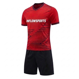 Maillot de football personnalisé avec nom et numéro d'équipe, uniforme de football pour hommes, jeunes, enfants, collège, université - Product Image 1