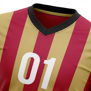 Ensemble de maillots de football personnalisés par sublimation à séchage rapide, tenue d'entraînement pour équipe, avec logo et numéro personnalisés, saison 2026 - Product Image 4
