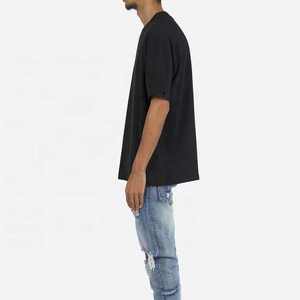 เสื้อยืดผู้ชายรักษ์โลก ผ้าฝ้าย เสื้อยืดแขนสั้นสีดำ เสื้อยืดผ้าฝ้าย - Product Image 3
