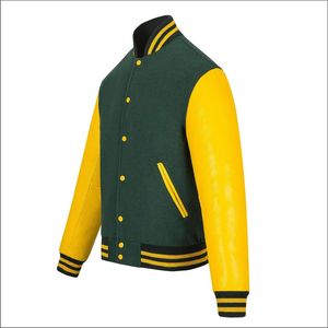 Blousons universitaires respirants pour hommes grandes tailles, personnalisables avec logo, style Letterman uni, vente en gros, blousons vierges - Product Image 3