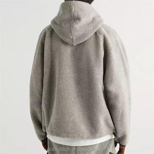 Sweat à capuche en sherpa personnalisé avec logo, surdimensionné, confortable, pour adulte, écologique, pour homme - Product Image 3