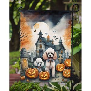 Bandera de jardín de Halloween espeluznante de caniche Multicolor buzón decorativo y cartel de Patio para ilustraciones de patio y césped para camas de flores - Product Image 3