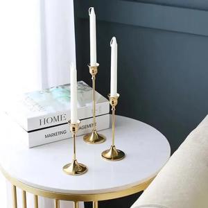 Luxury Golden <b>Brass</b> <b>Candlestick</b> Holder Set for Home Decoration with Durable Design At Cheap Price - Product Image 1
