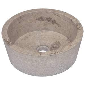 Lavabo da Bagno in Marmo Grigio 40x15 cm Design - Product Image 2