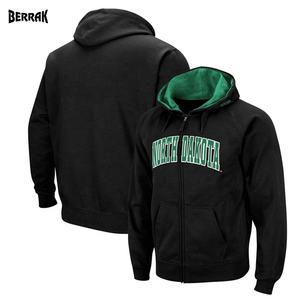 Sudadera con capucha para hombre North Dakota Colosseum Arch & Logo Tackle Twill transpirable con cremallera completa - Negra - Product Image 1