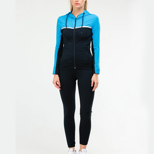 Survêtement de jogging intégral zippé pour femme, idéal pour l'automne et l'hiver - Product Image 1