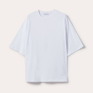 เสื้อยืดผู้ชายทรงบ็อกซี่ พิมพ์โลโก้ตามสั่ง ผ้าคอตตอน 100% หนัก 300gsm คุณภาพสูง แห้งเร็ว ระบายอากาศดี บริการ OEM - Product Image 6